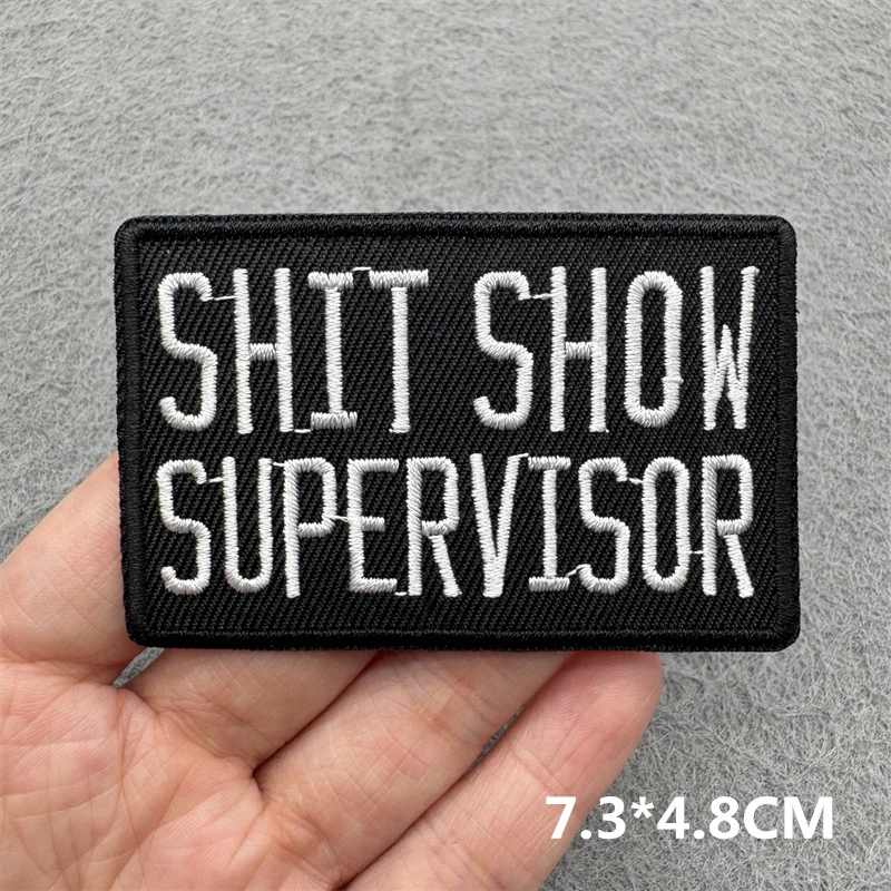 Parche bordado con eslogan de letras - para planchar ropa y mochila - imagen 2