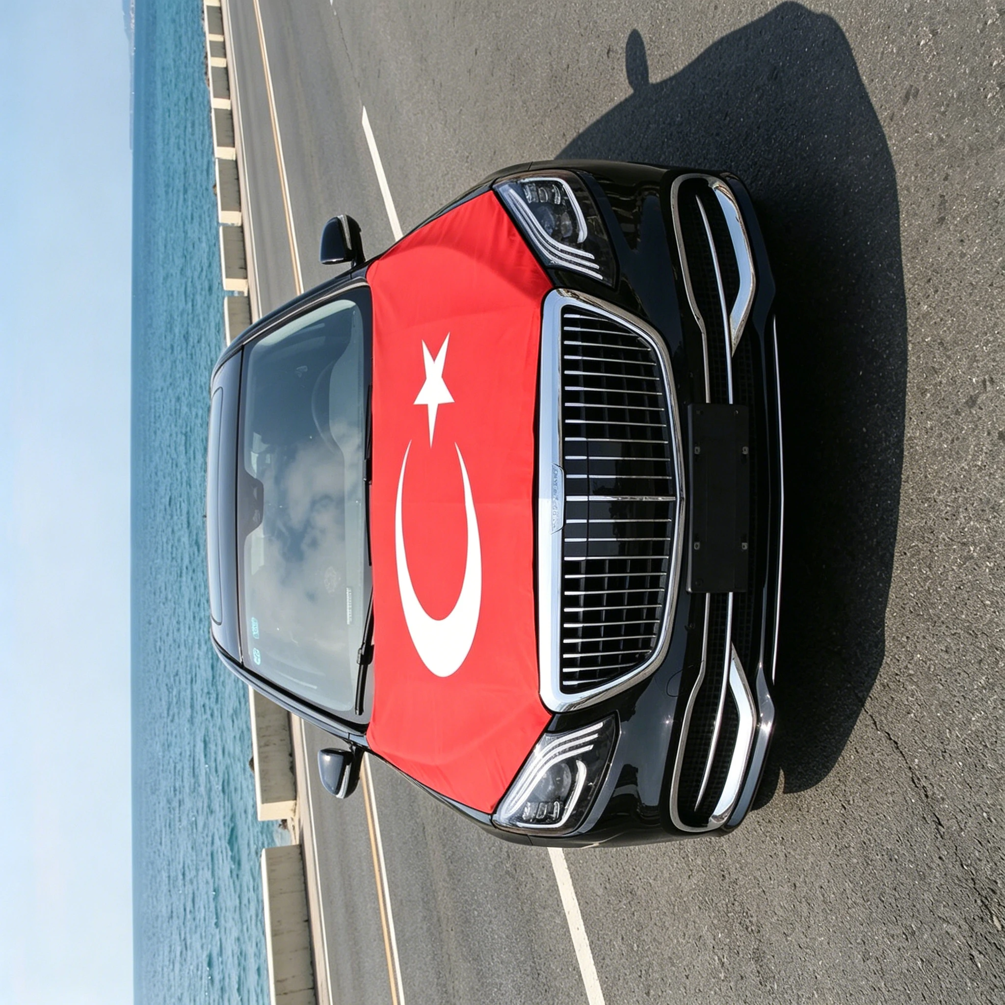 Bandera Turquía capó coche – Decoración exterior militar - imagen 2