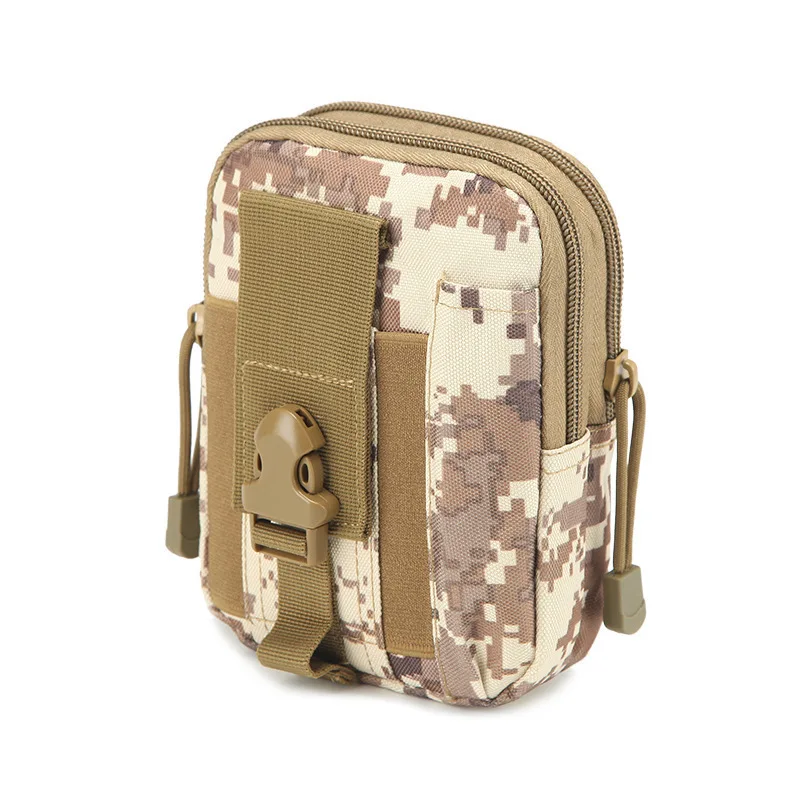 Riñonera táctica impermeable camuflaje MOLLE para senderismo y EDC