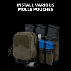 Portaplacas MOLLE Airsoft sistema modular segunda capa K-Z