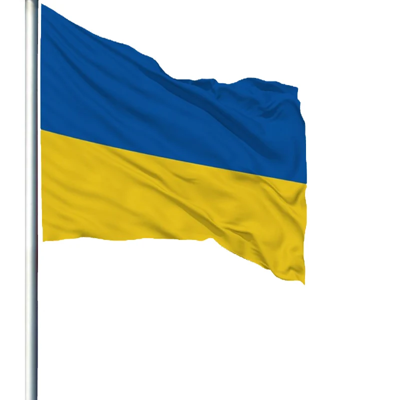 Bandera de Ucrania para exterior en poliéster resistente