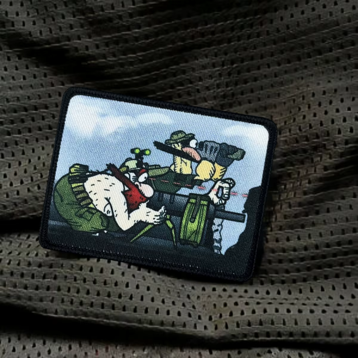 Parche morale táctico Chevron – They Will Shoot para ropa y mochila - imagen 5