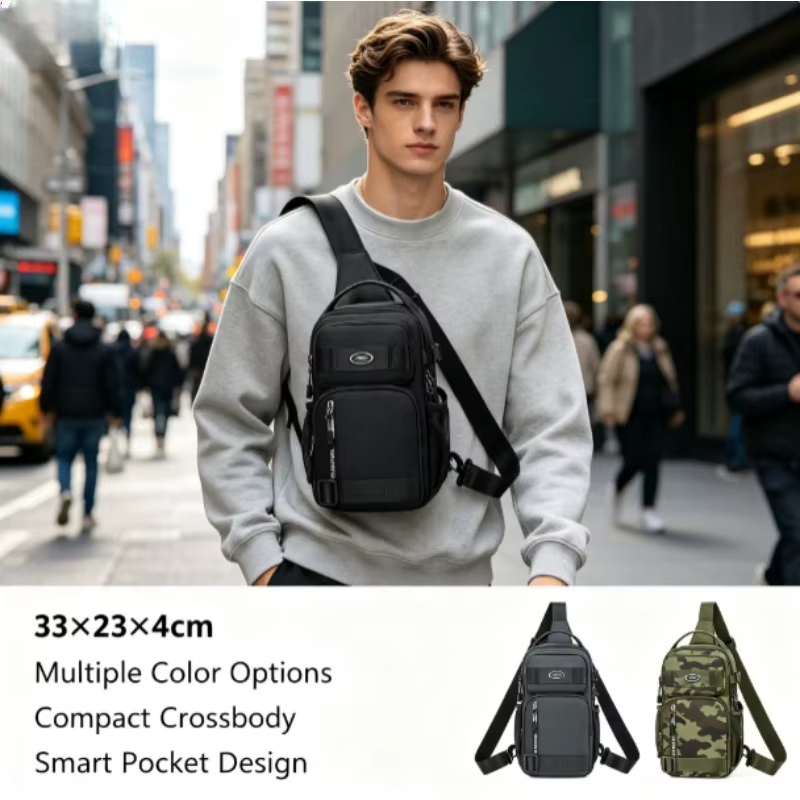 Bolsa táctica de pecho unisex bandolera de gran capacidad