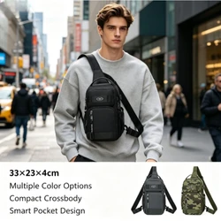 Bolsa táctica de pecho unisex bandolera de gran capacidad