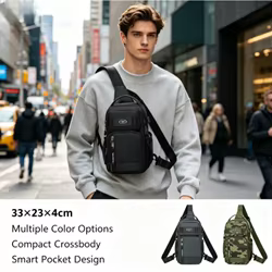 Bolsa táctica de pecho unisex bandolera de gran capacidad