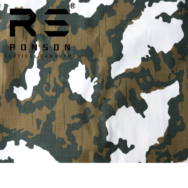 Variaciones de color del tejido camuflado