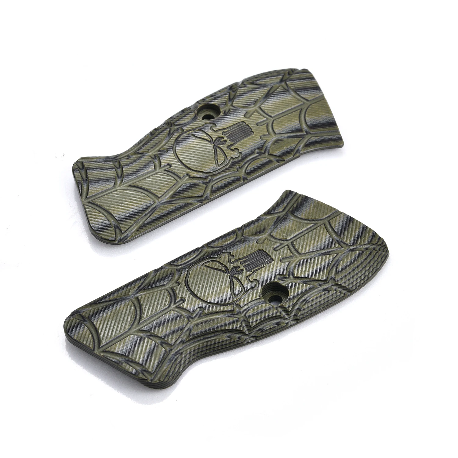 Empuñaduras G10 Skull Skeleton Punisher para CZ 75 compacto