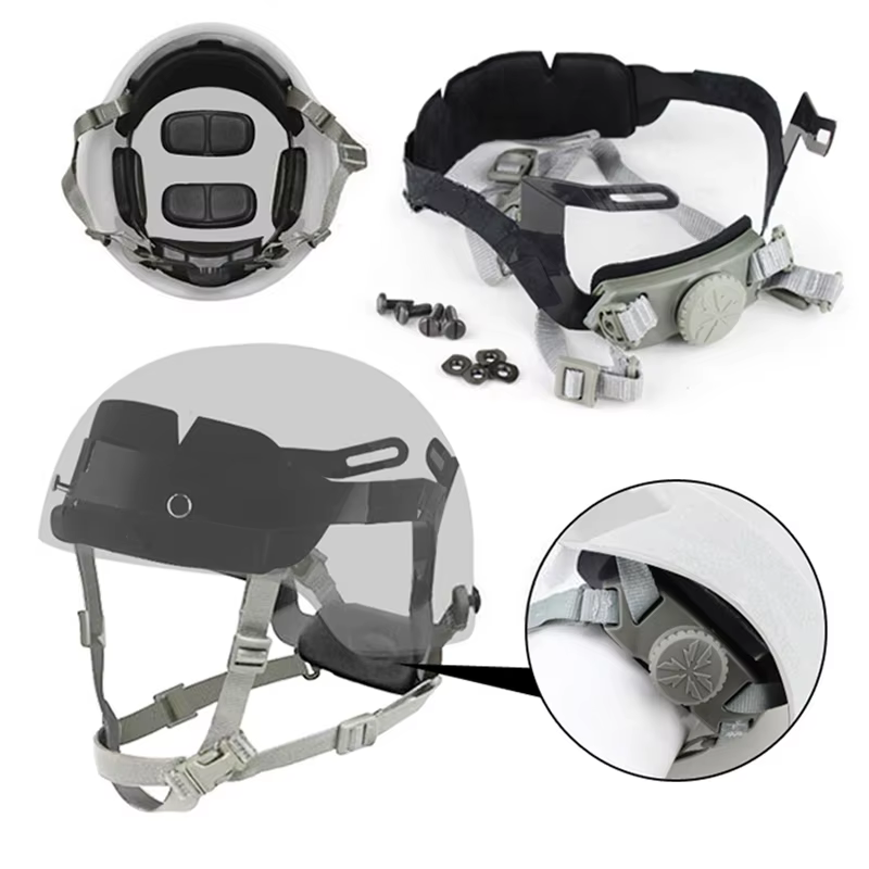 Sistema suspensión correa interior para casco táctico militar - imagen 4