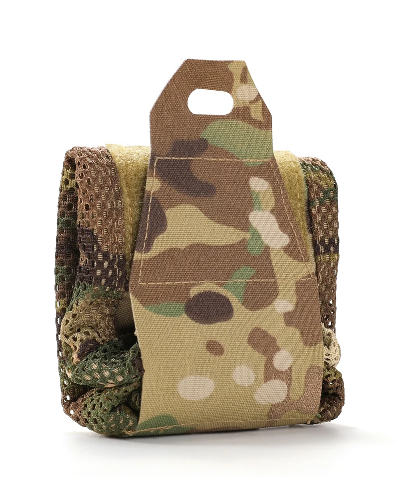Bolsa táctica MOLLE de malla plegable con cordón ajustable - imagen 3