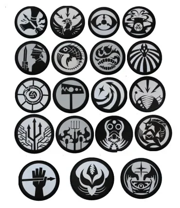 SCP emblema parche táctico reflectante circular negro con velcro - imagen 2
