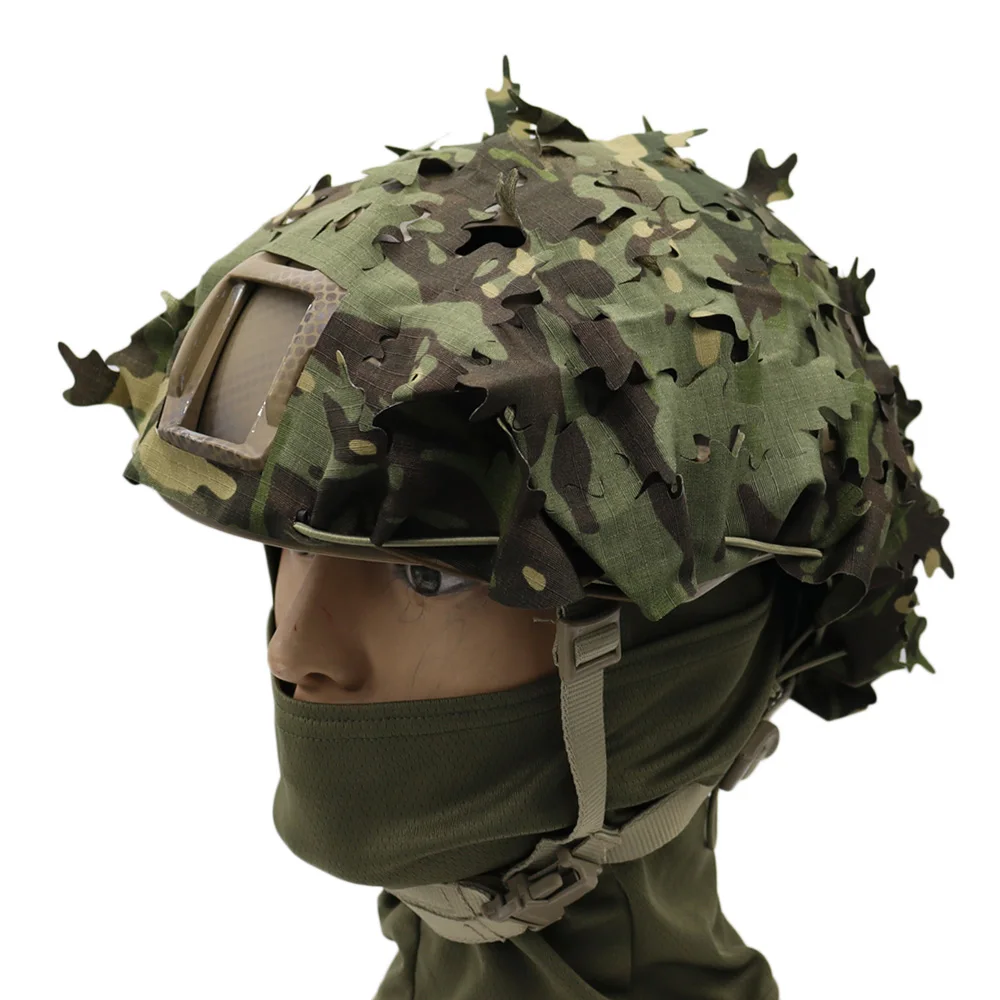 Cubierta táctica para casco camuflaje 3D con corte láser - imagen 5