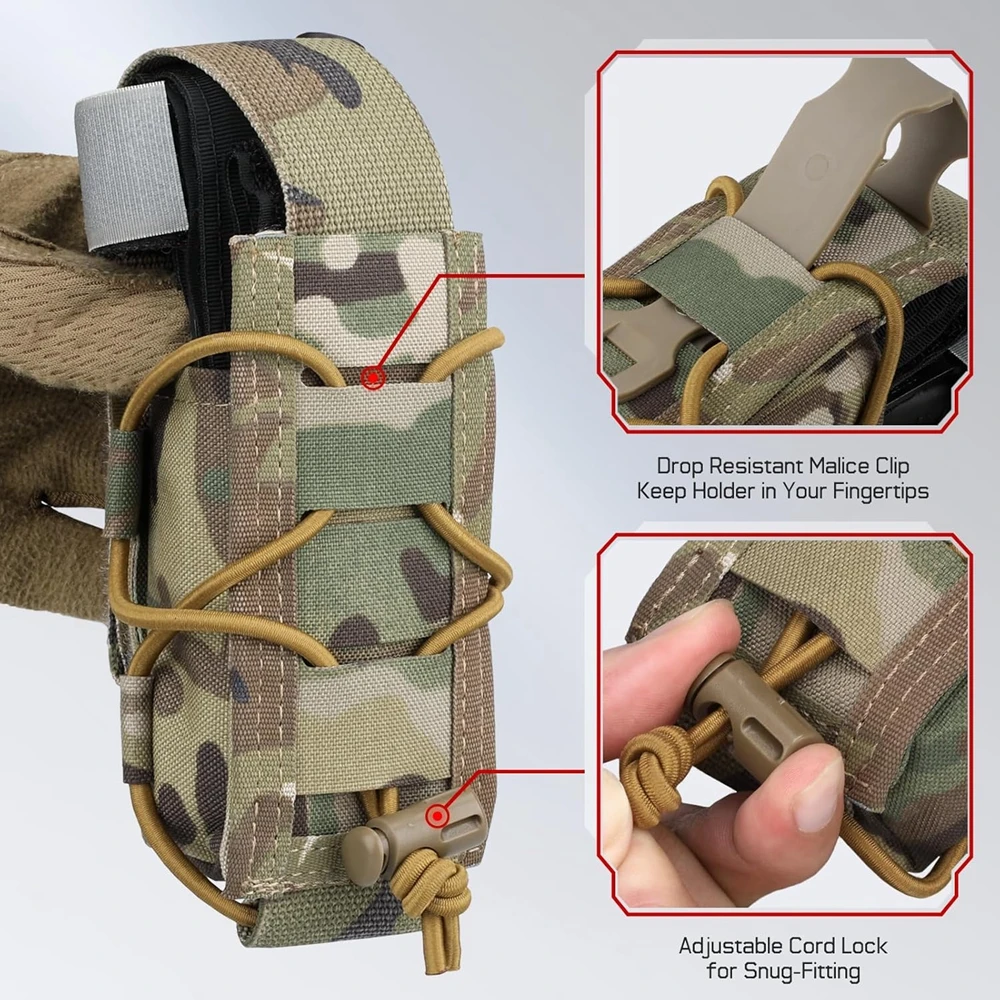 Soporte MOLLE torniquete IFAK con funda médica táctica - imagen 5