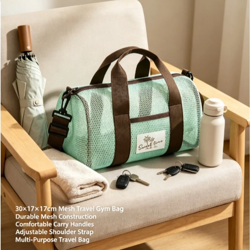 Bolso de malla transpirable de secado rápido para playa y gimnasio - imagen 5