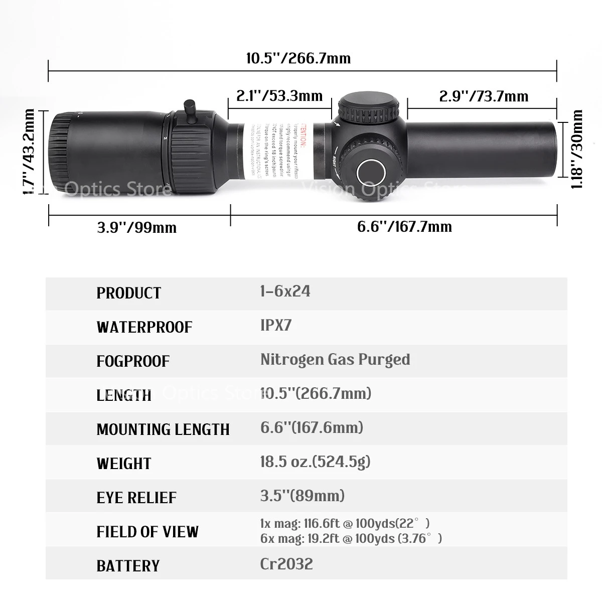 Mira telescópica táctica SFP para rifle de caza y precisión - imagen 2