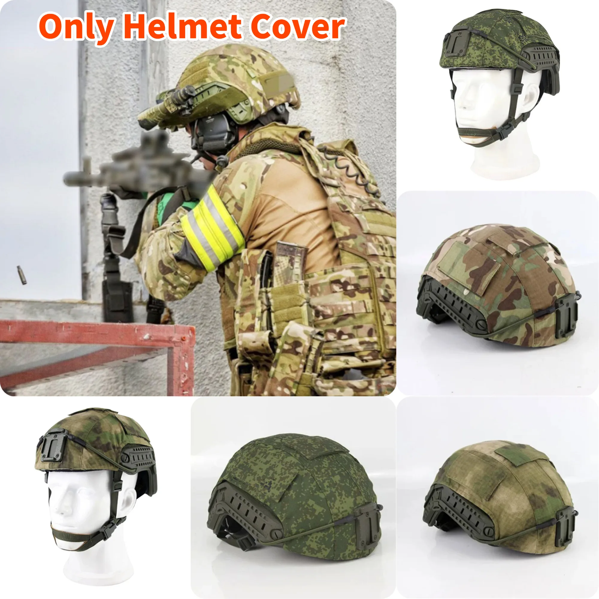 TOR MOX funda casco táctico con suspensión MOLLE y ripstop - imagen 4