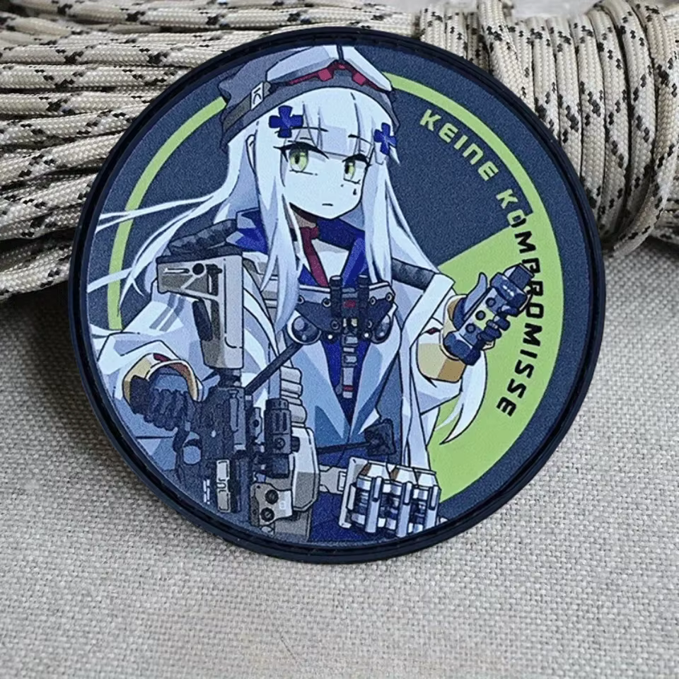 HK416 parche táctico moral impreso gancho bucle para mochila infantil - imagen 3