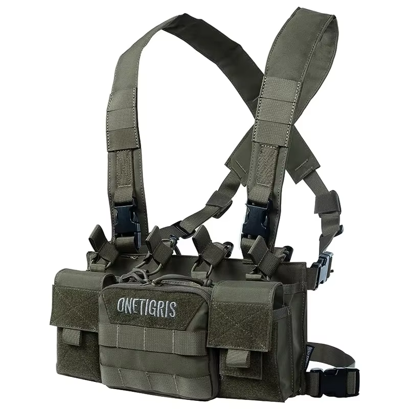 ONETIGRIS Chaleco táctico MOLLE portador de placas Airsoft caza