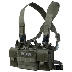 ONETIGRIS Chaleco táctico MOLLE portador de placas Airsoft caza