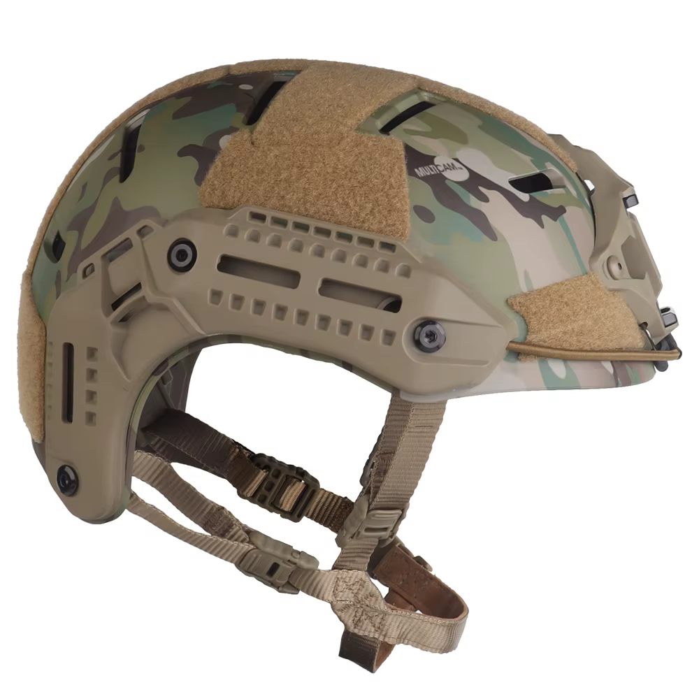 Casco MK táctico transpirable para Airsoft, caza y paintball camuflado