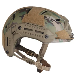 Casco MK táctico transpirable para Airsoft, caza y paintball camuflado