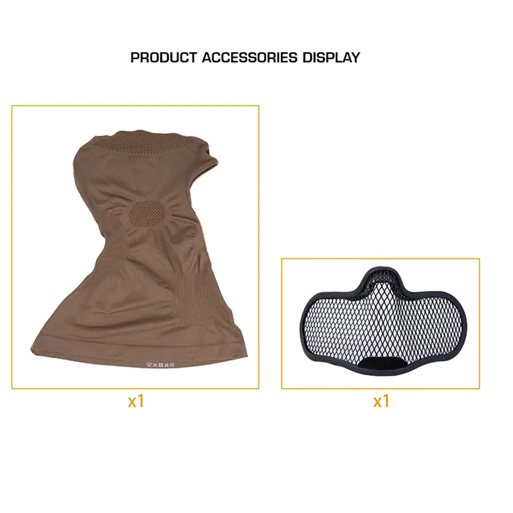 Máscara Facial Completa V1 con Malla Transpirable para Airsoft - imagen 5