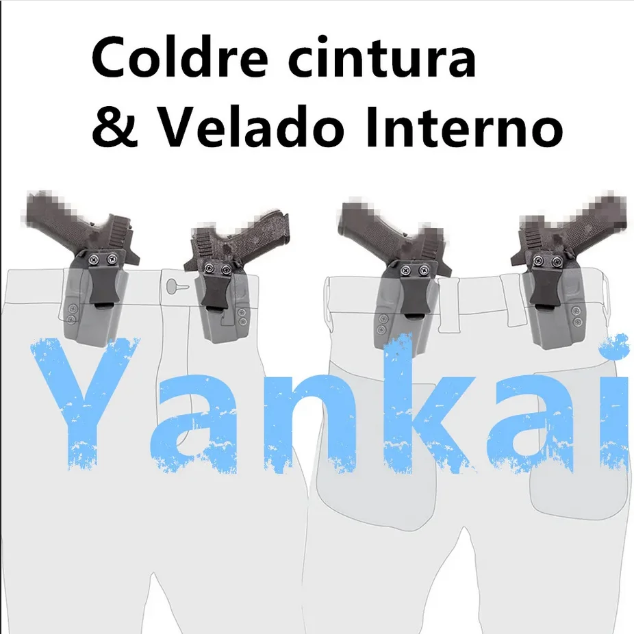 Funda táctica Kydex IWB Glock 17/19/45 – Compatible TLR7 - imagen 5