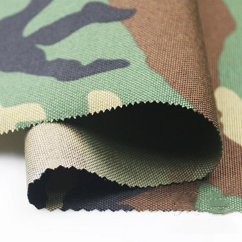 Tejido de camuflaje M81 woodland 1000D/500D nylon con PU táctico