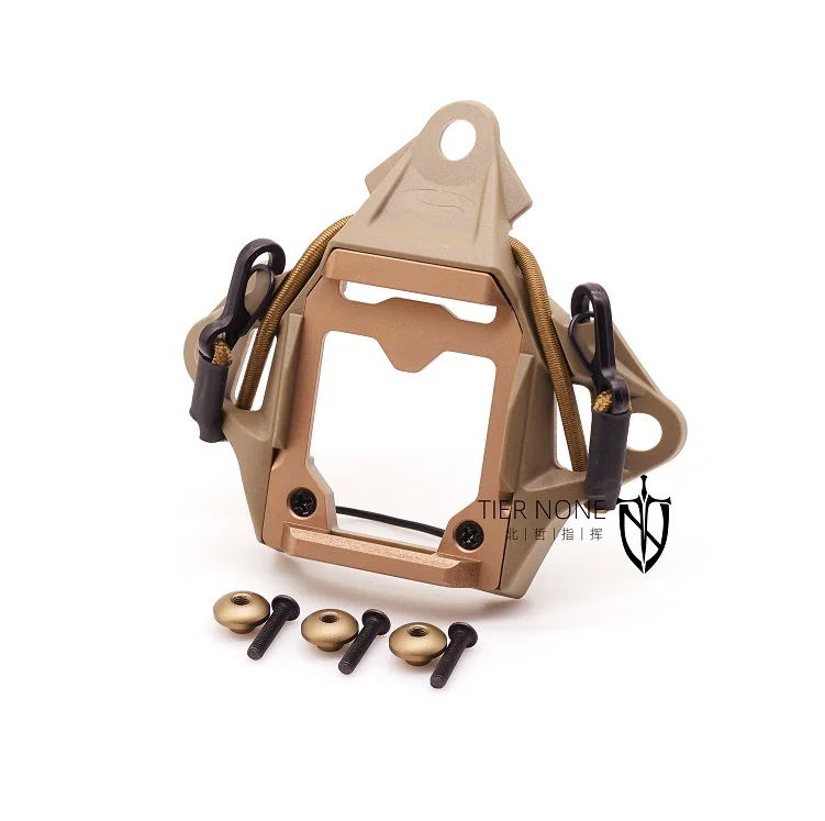 Cubierta elástica modular para casco táctico con cordón elástico