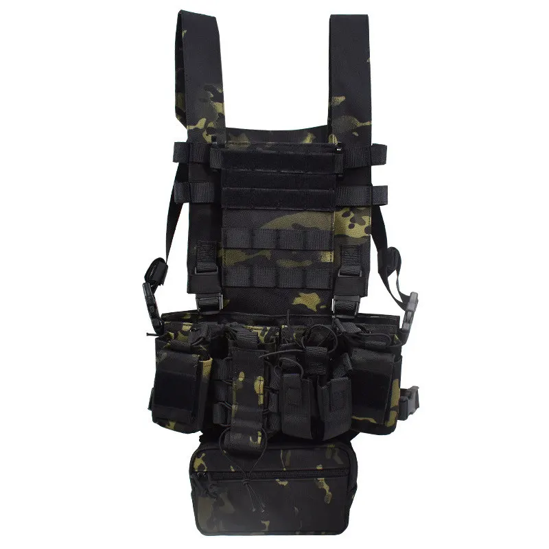 Chaleco táctico ligero EMR modular desmontable MOLLE para pecho - imagen 3