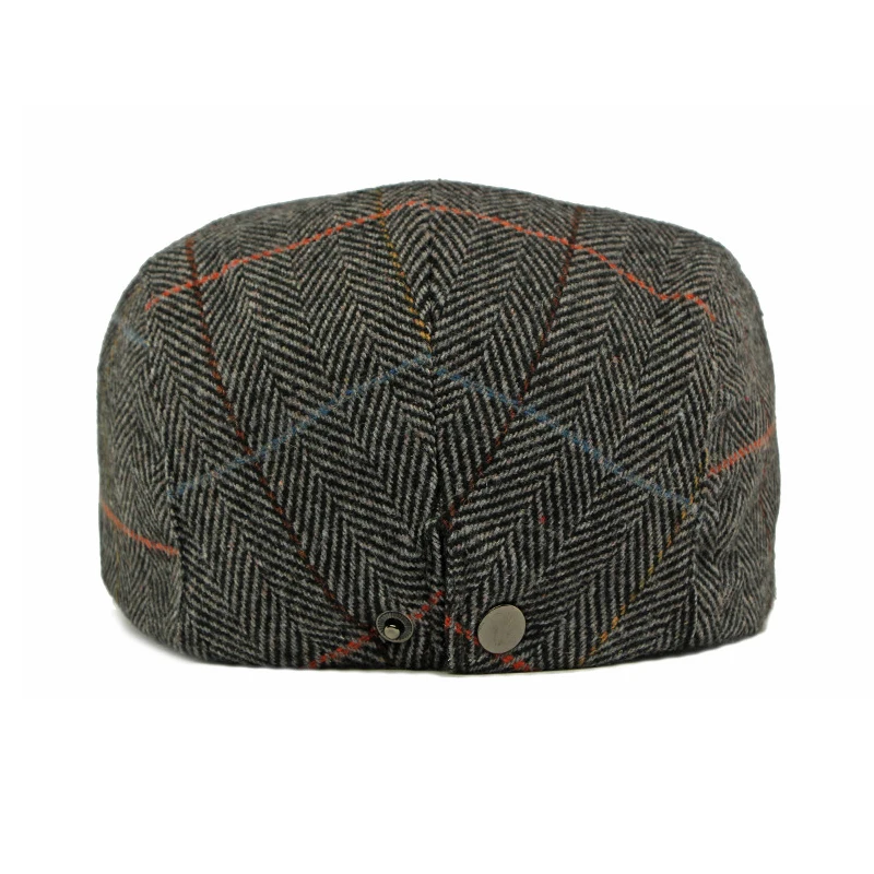 Gorra inglesa de tweed en espiga para hombre y mujer - imagen 4