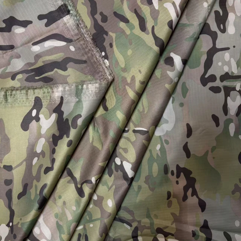 Tela tafetán camuflaje PU impermeable ultrafina poliéster resistente - imagen 3