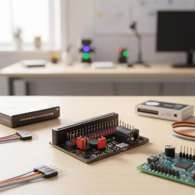 Tablero aprendizaje Micro:bit con alimentación externa y USB - imagen 2