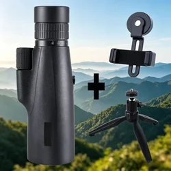 Monocular HD 10-30x50 con trípode y clip móvil – Portátil para observación