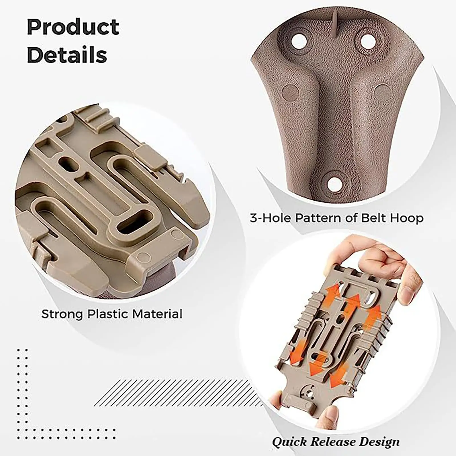 Funda táctica para muslo con correa universal altura media-baja - imagen 3