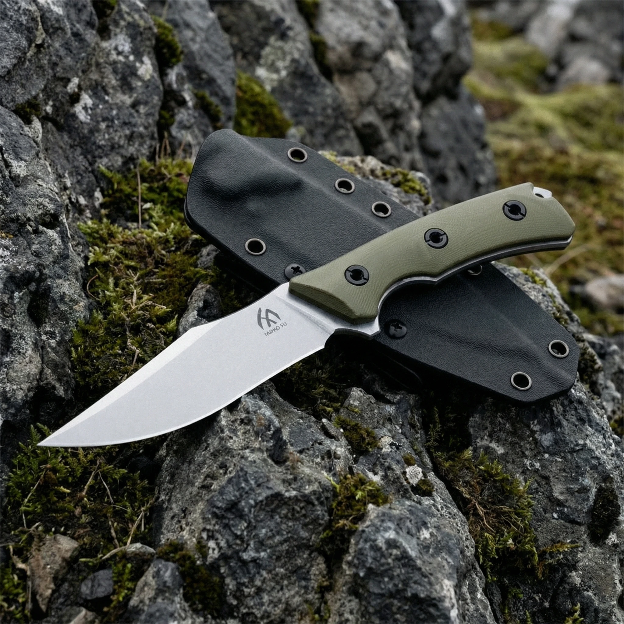 Cuchillo hoja fija G10 exterior con funda táctica - imagen 4