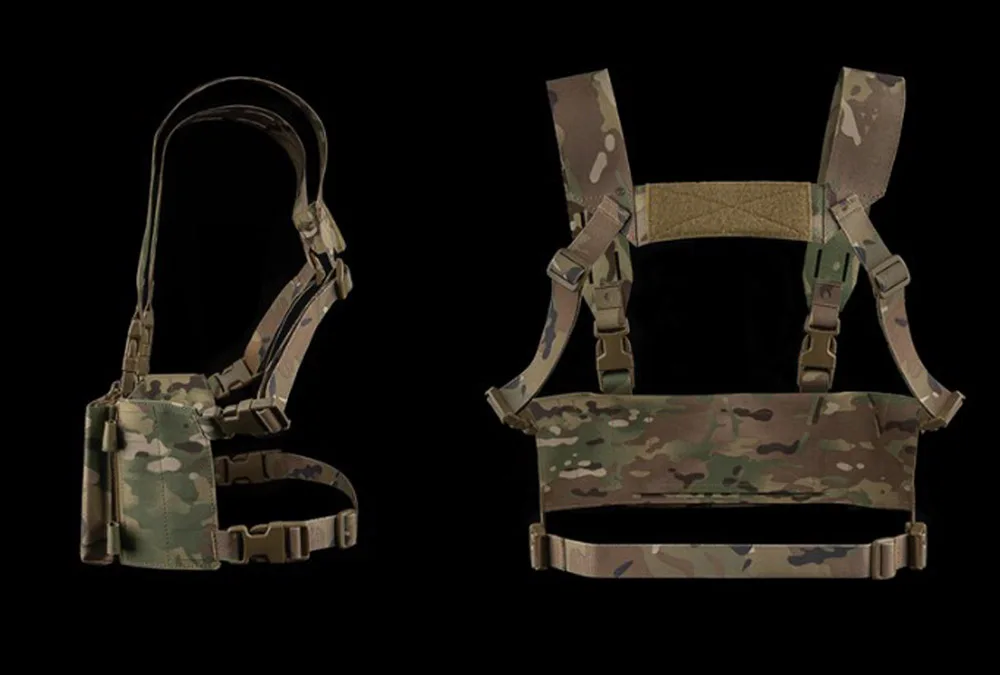 Vista del chaleco portaequipamiento para airsoft