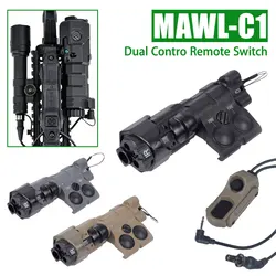 MAWL-C1 Linterna láser IR táctica para airsoft con doble interruptor