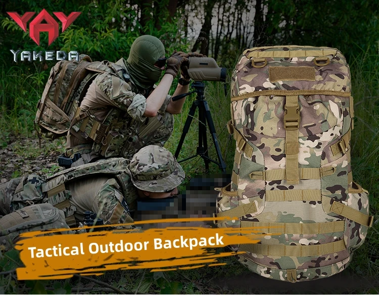 Mochila táctica YAKEDA vista frontal en color CP