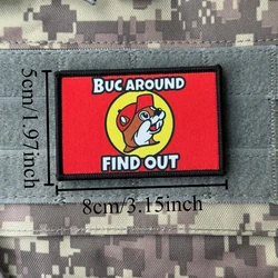 Parche táctico humor animal con gancho y bucle para mochila