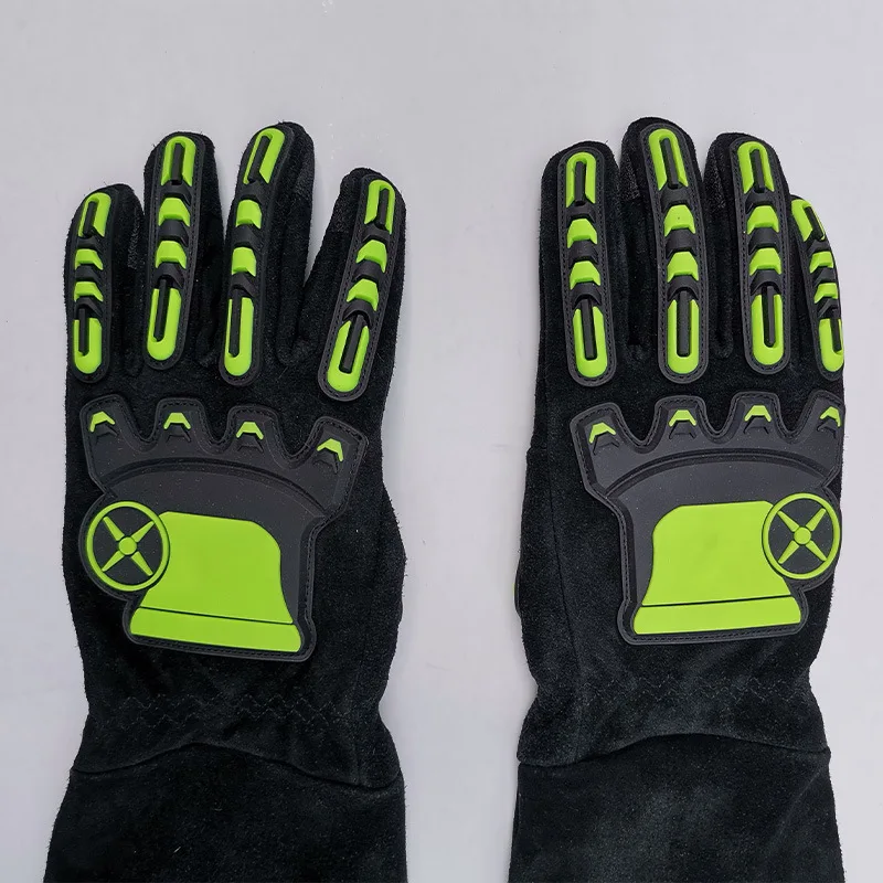 Guantes protección serpientes cuero vacuno resistente pinchazos - imagen 5