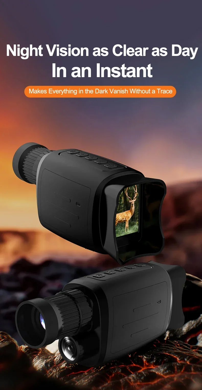 Monocular de visión nocturna portátil con zoom
