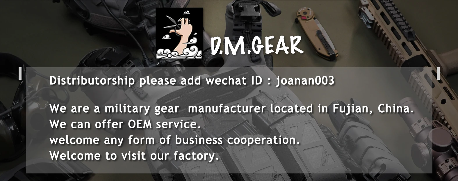 Vista frontal del panel trasero táctico