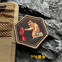 Parche moral cocodrilo bordado – Velcro para mochila táctica