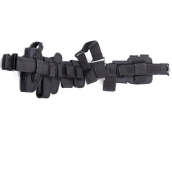 Cinturón táctico Airsoft en nailon ajustable con funda de pistola