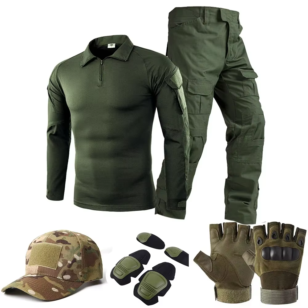Conjunto uniforme táctico camuflaje woodland Airsoft – Pantalón y chaqueta - imagen 3