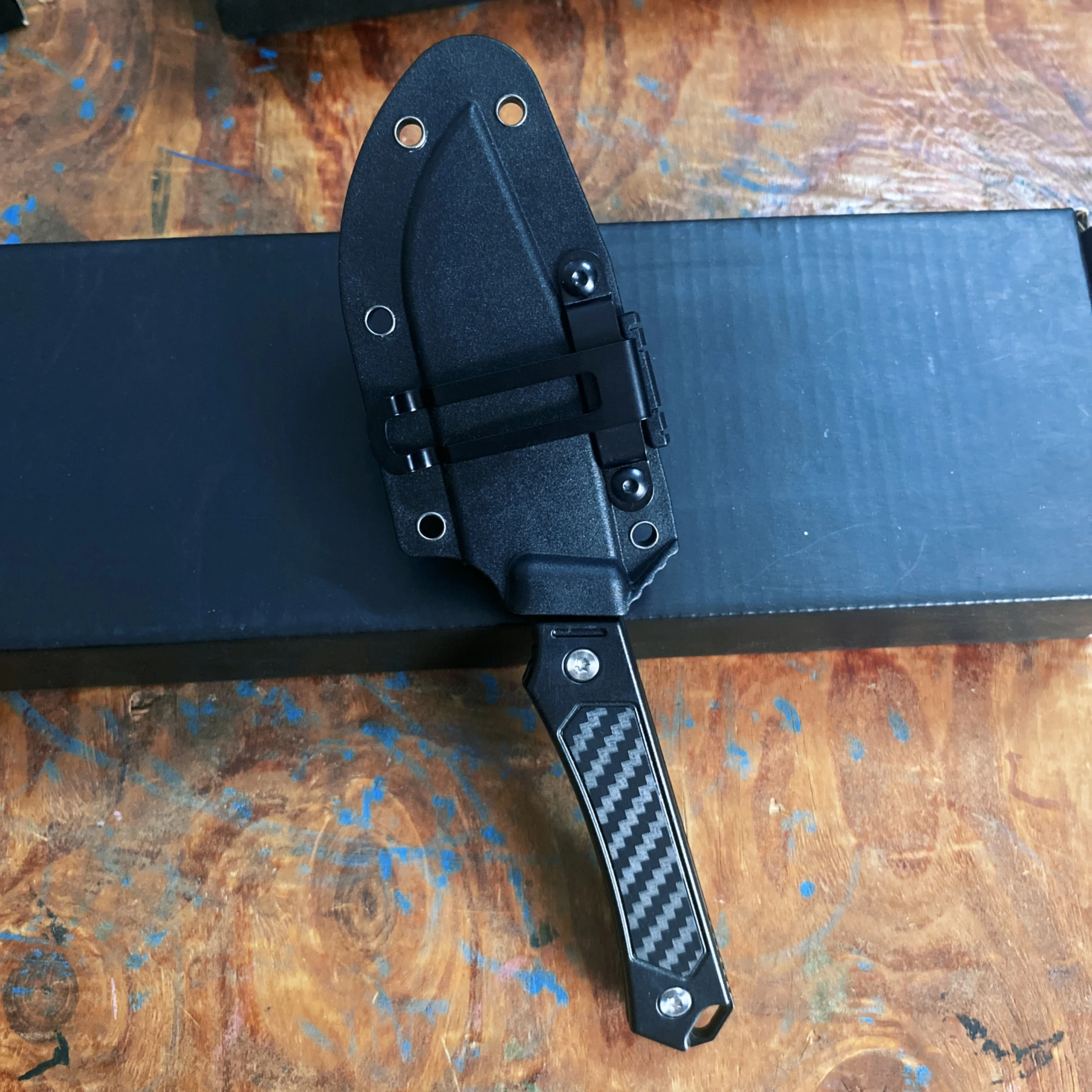 Cuchillo táctico plegable alta dureza para camping y supervivencia - imagen 4