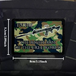 FN FAL parche táctico insignia moral para ropa y accesorios