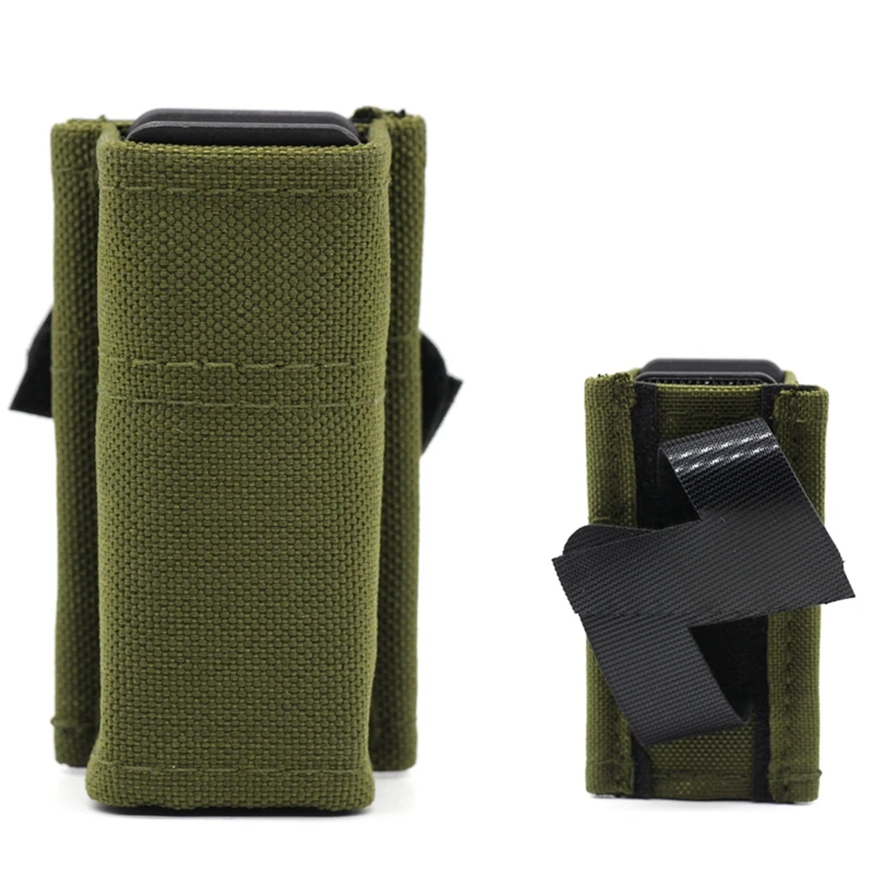 Portacargador táctico MOLLE con clip cinturón y linterna LED - imagen 3