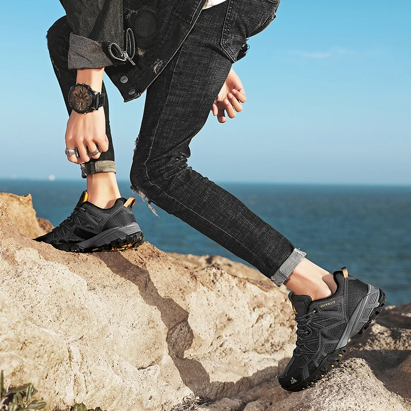 HIKEUP Zapatillas trekking hombre – Senderismo montaña - imagen 5