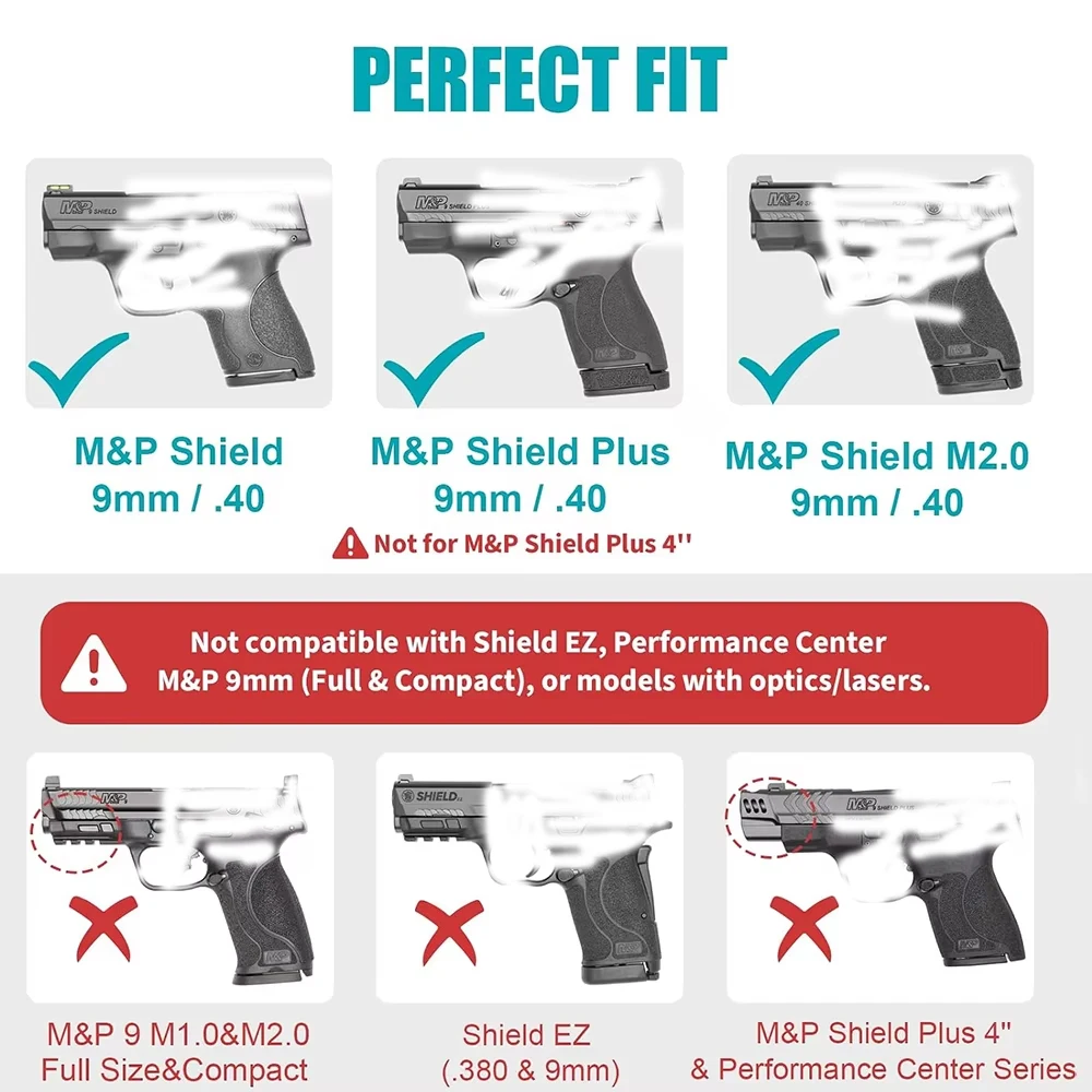 Funda nivel II para M&P Shield, Shield Plus y Shield 2.0, diestra - imagen 2